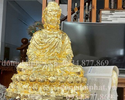 Tượng phật dát vàng 24k uy tín