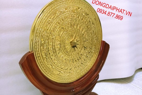 Địa chỉ bán mặt trống đồng đúc mạ vàng 24k