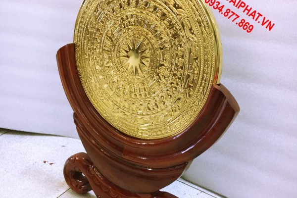 Địa chỉ bán mặt trống đồng đúc mạ vàng 24k