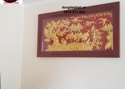  Bức tranh dát vàng phú quý cát tường