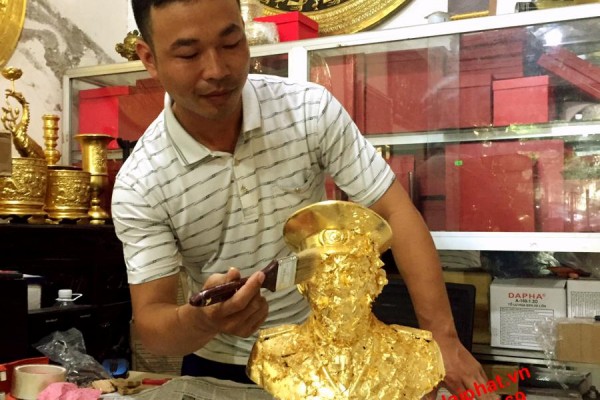 Địa chỉ dát vàng tượng chân dung uy tín ở Hà Nội