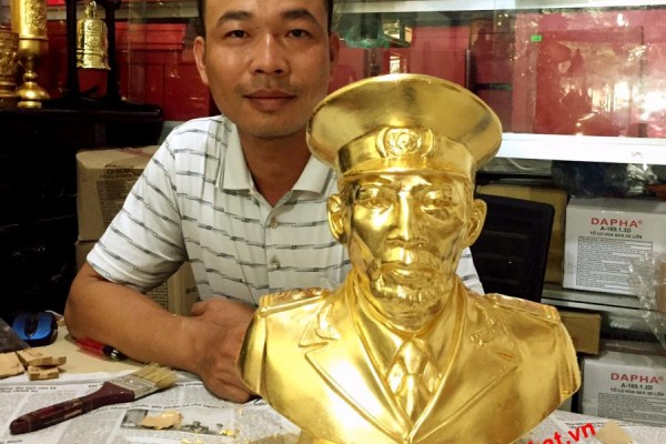 Địa chỉ dát vàng tượng chân dung uy tín ở Hà Nội