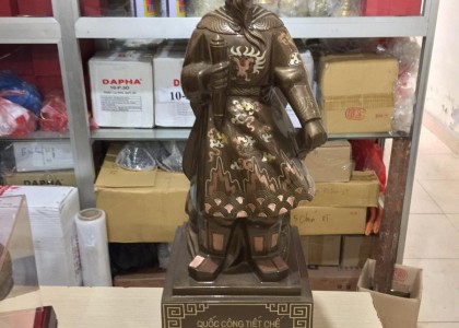 Bán tượng đồng Trần Quốc Tuấn cao 50 cm