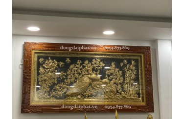 Quy trình thực hiện tranh đồng mạ vàng 