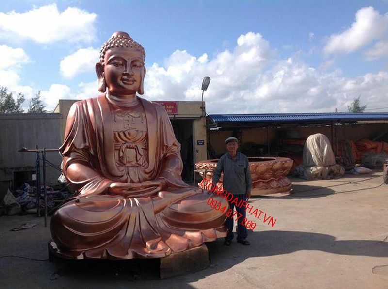 Tượng phật bằng đồng tinh khiết