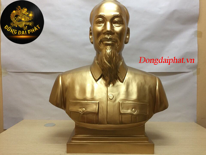tượng bác hồ bằng đồng bán thân
